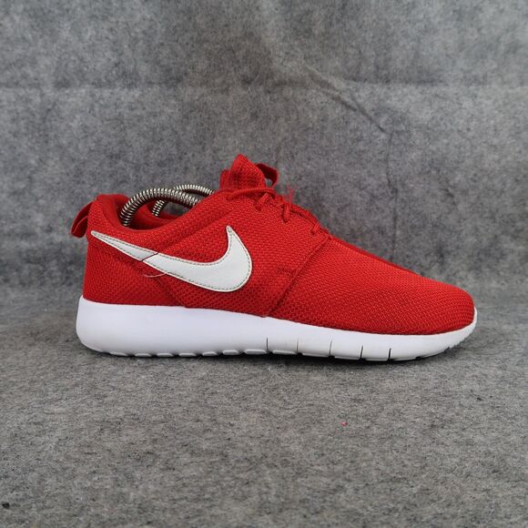 Nike Shoes Kids 7 Sneaker Roshe One Running Athletic Trainer Red White Youth Boy - Picture 2 of 14